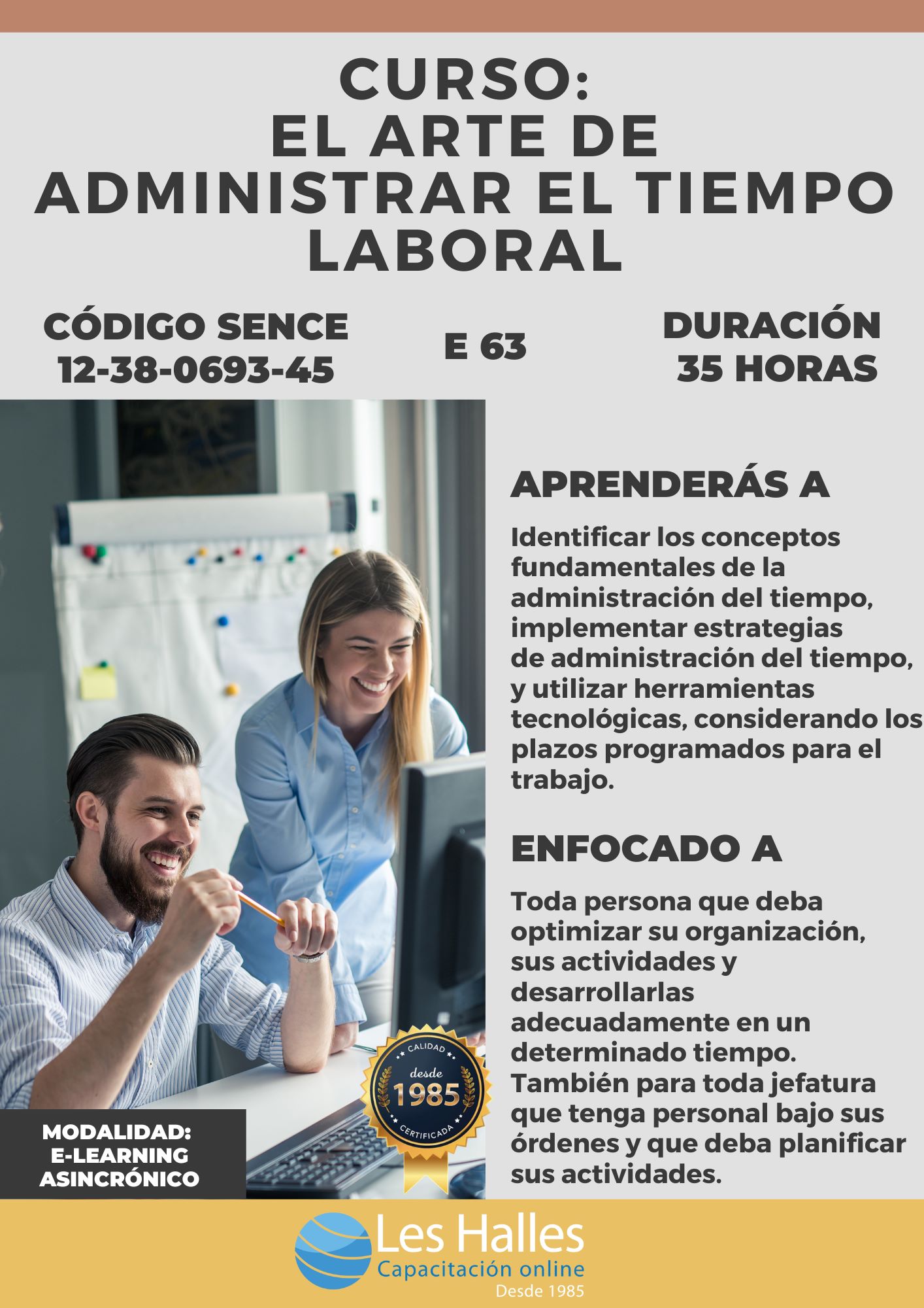 Curso Administración del Tiempo Laboral