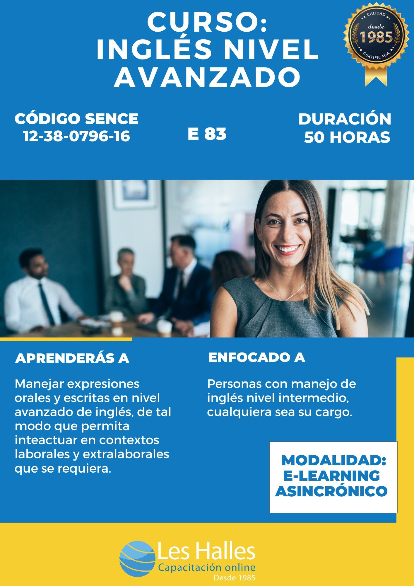 Curso Manejo del Idioma Inglés Nivel Avanzado
